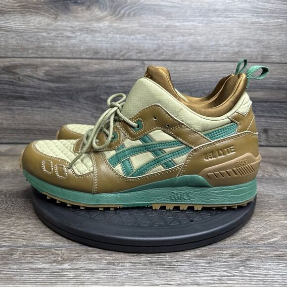 Asics Gel-Lyte MT Hunter Green Chestnut Running Shoes Mens Sz 10  M - Picture 5 of 8